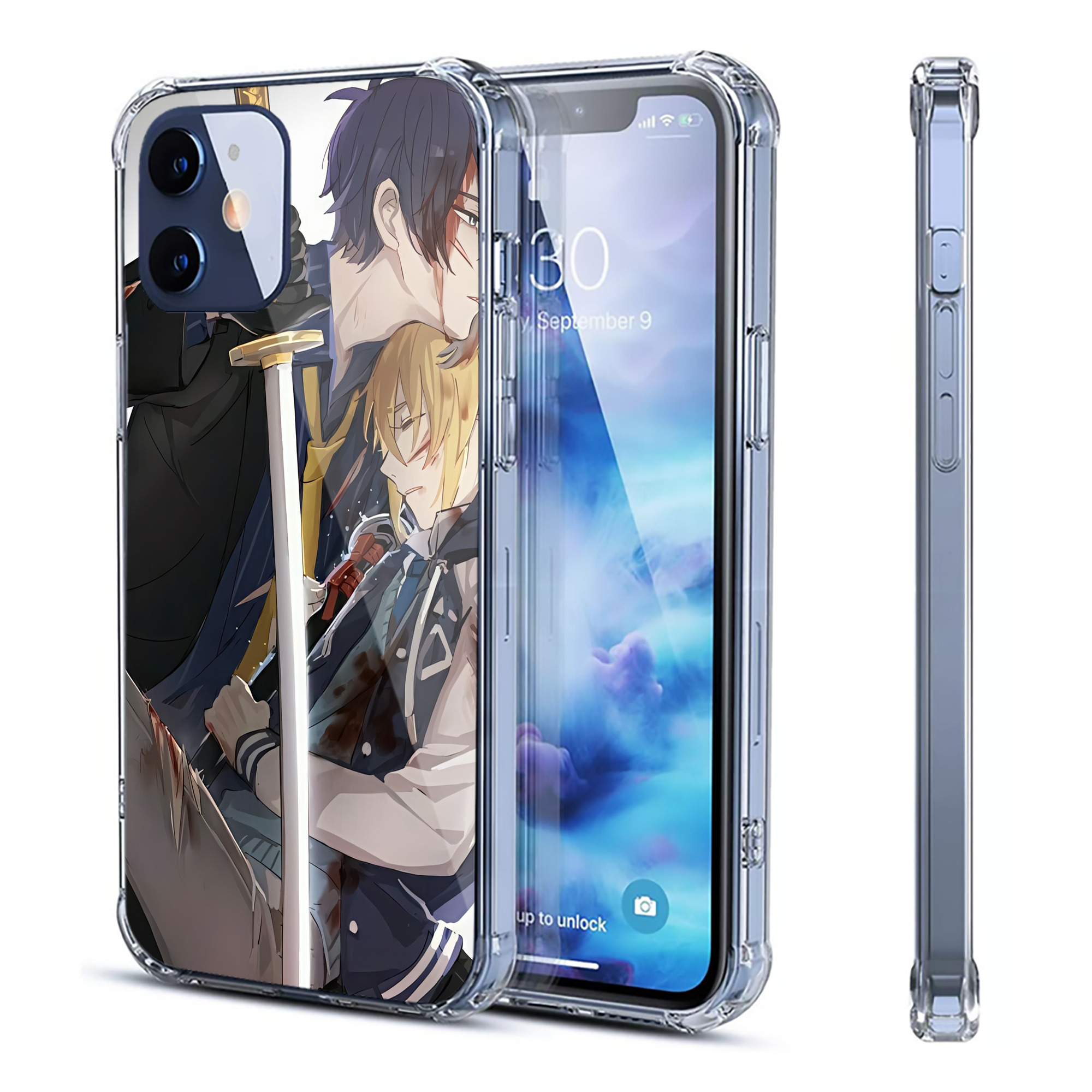 （画像用） 刀剣乱舞 Touken Ranbu 【iPhone 12シリーズ対応】透明スマホケース（クリアソフトケース）